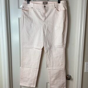 Chico's light pink Straight Leg Jeans Sz 2.5